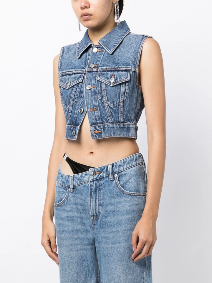 Alexander-Wang-Shrunken-Trucker-Vest-Blue-3