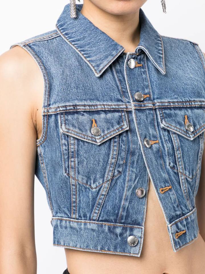 Alexander-Wang-Shrunken-Trucker-Vest-Blue-5