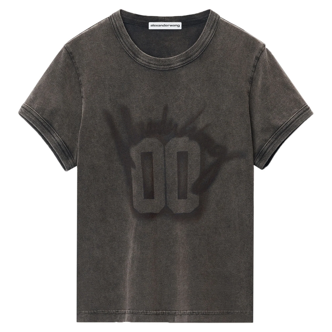 00 Graphic Ringer Tee In Cotton