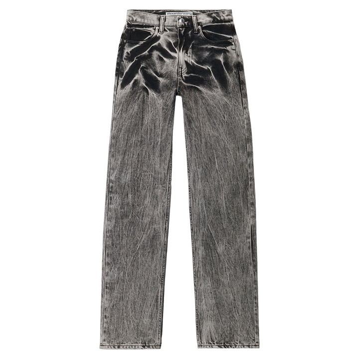 Blade Logo-Embroidered Ez Mid-Rise Wide-Leg Jeans
