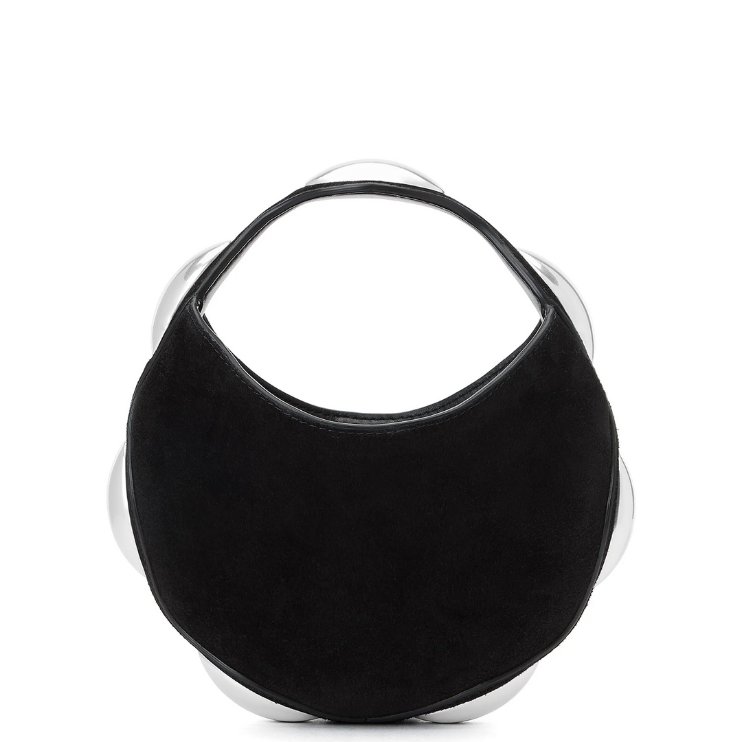 Dome Circular Top-Handle Bag In Calf Leather