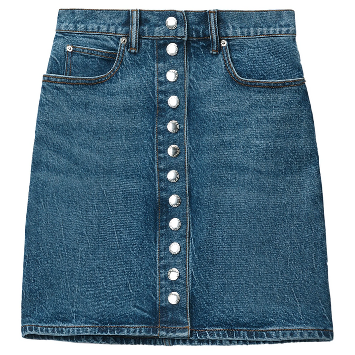 High-Waist Miniskirt In Comfort Stretch Denim