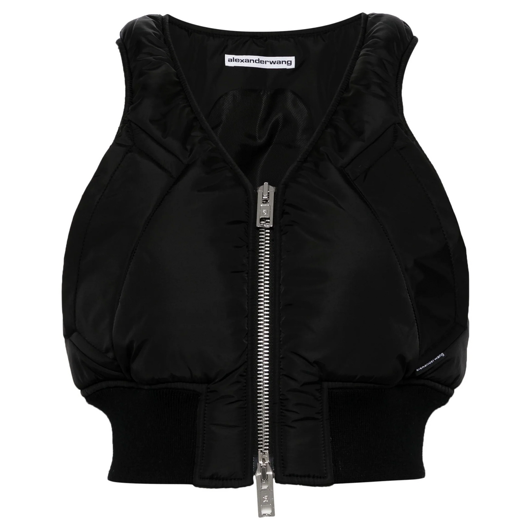 Hybrid Bomber Zip-Up Vest