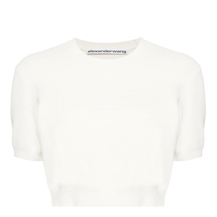 Logo-Embossed Ribbed Chenille Sweater