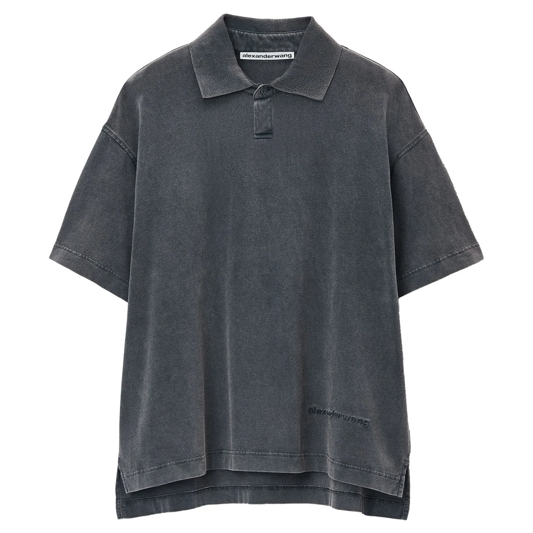 Men's Short-Sleeve Polo Tee In Cotton Jersey