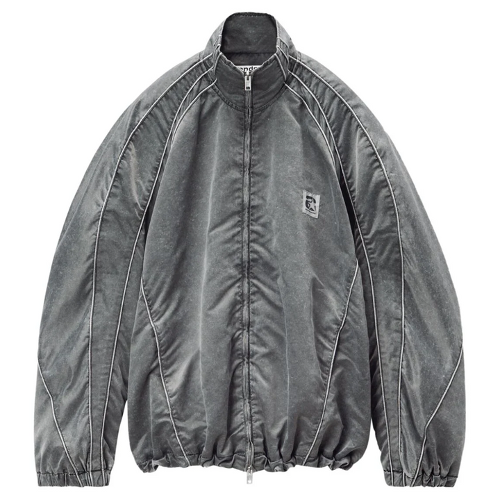 Oversized Piped Track Jacket