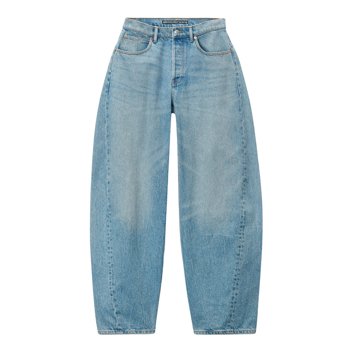 Oversized Rounded Mid-Rise Jeans