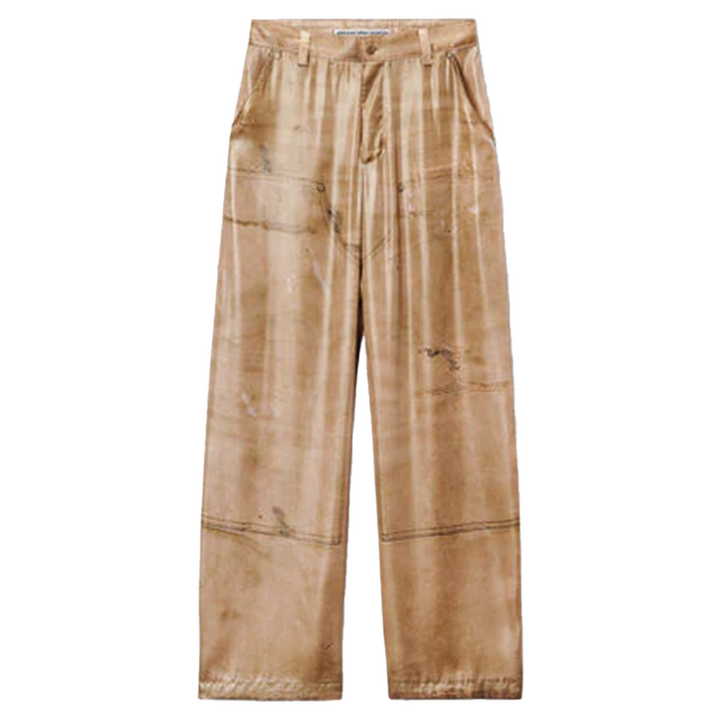 Wide-Leg Pant In Workwear Trompe-L'Oeil Print