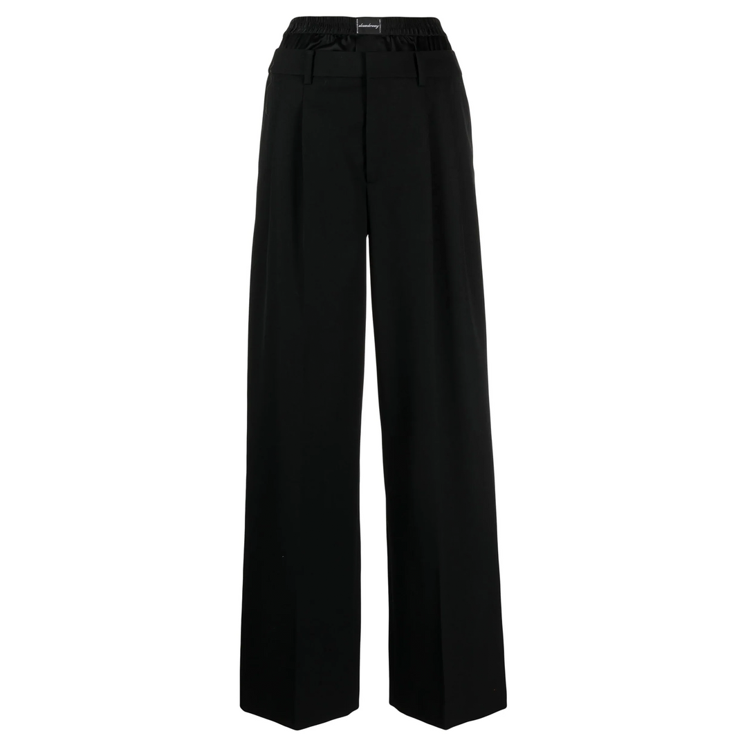Wool Low-Rise Tailored Trouser With Pre-Styled Logo Boxer Waistband
