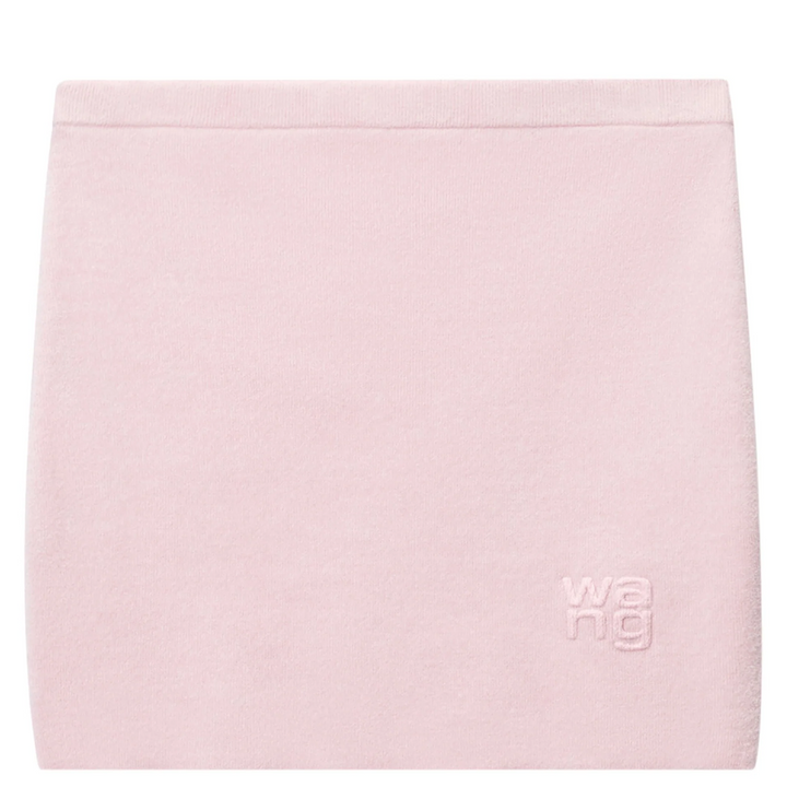 Logo Embossed Chenille Miniskirt