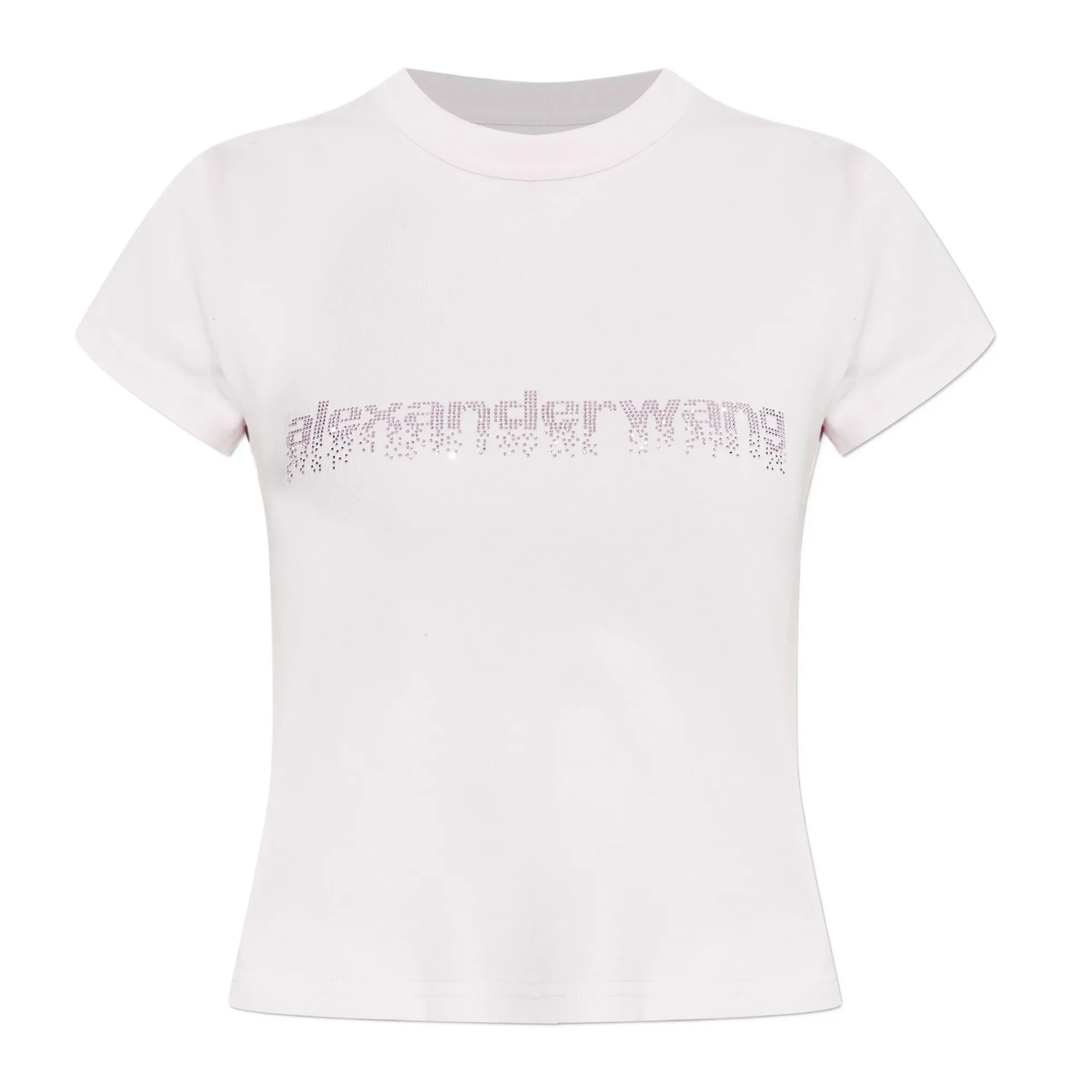 Baby Tee with Hotfix Graphic