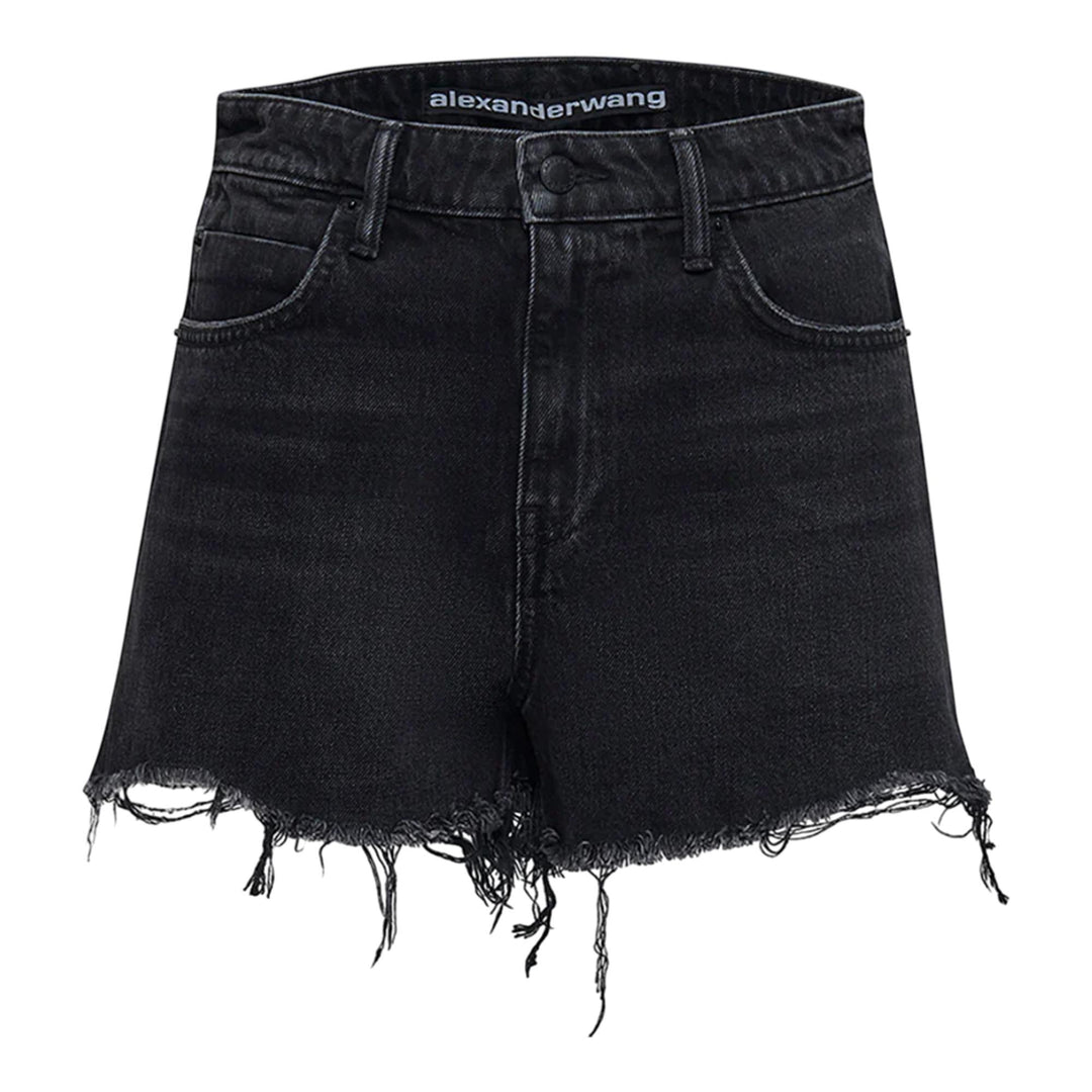 Club21 - Alexander Wang - Bite Short In Grey Aged Denim - SHORTS - Grey