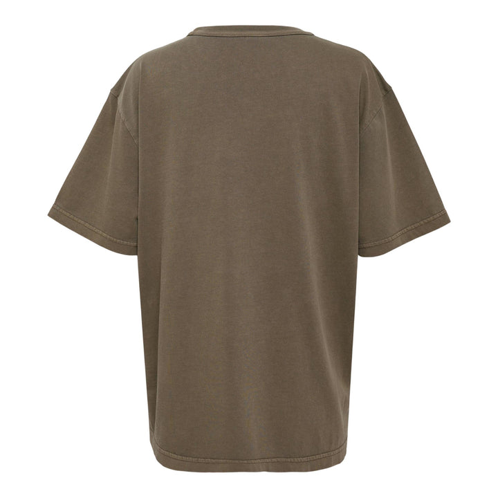 Club21 - Alexander Wang - Essential Jersey Short Sleeve Tee With Puff Logo - TEES - Light Brown