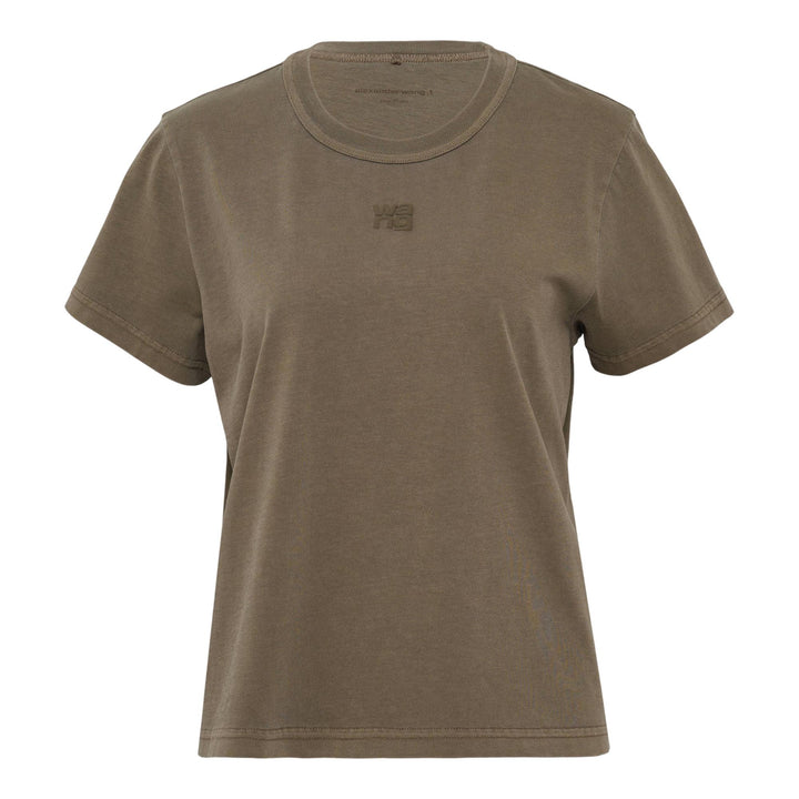 Club21 - Alexander Wang - Essential Jersey Shrunken Tee - TEES - Light Brown