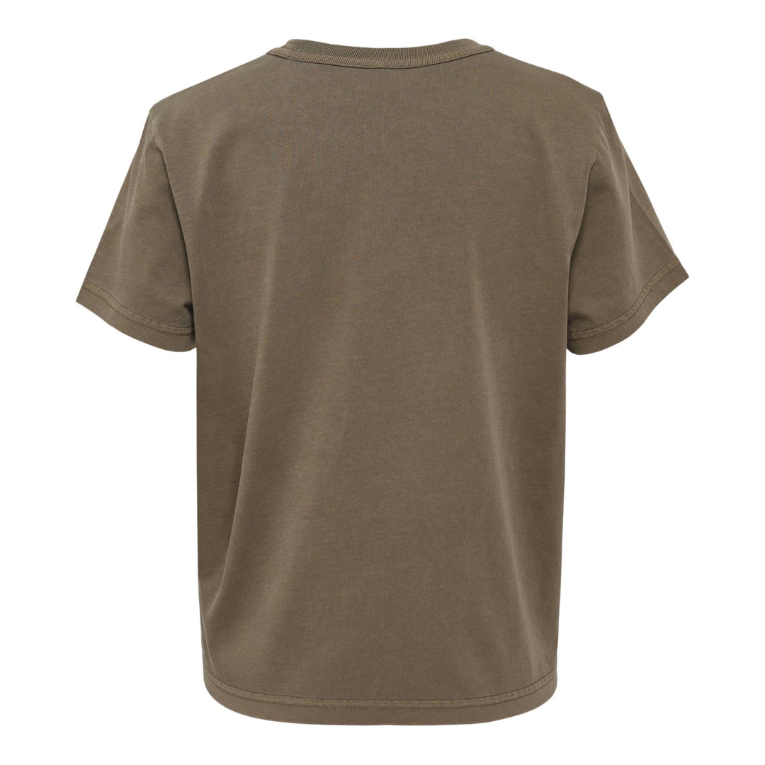 Club21 - Alexander Wang - Essential Jersey Shrunken Tee - TEES - Light Brown