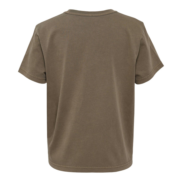 Club21 - Alexander Wang - Essential Jersey Shrunken Tee - TEES - Light Brown