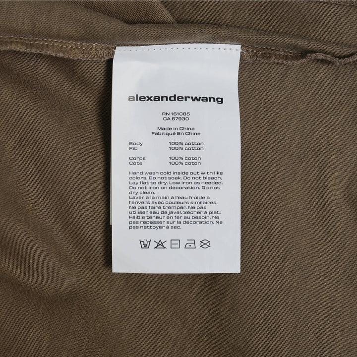 Club21 - Alexander Wang - Essential Jersey Shrunken Tee - TEES - Light Brown