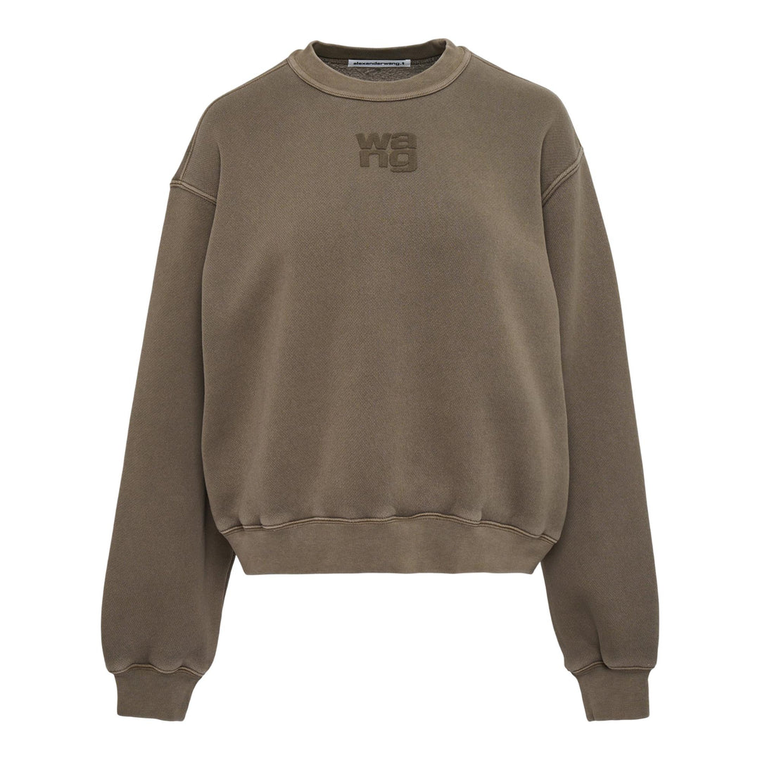 Club21 - Alexander Wang - Essential Terry Crew Sweatshirt - SWEATERS - Light Brown