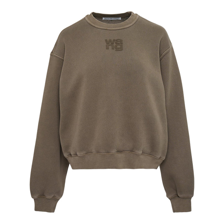 Club21 - Alexander Wang - Essential Terry Crew Sweatshirt - SWEATERS - Light Brown