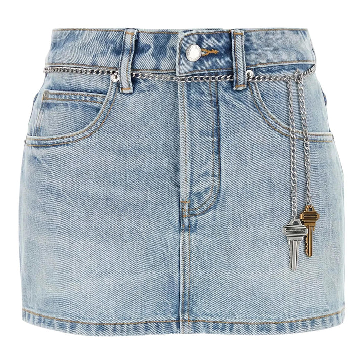 Club21 - Alexander Wang - High Rise Skort With Chain Belt - SKIRTS - Blue