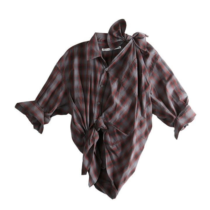 Knotted Button Down Shirt