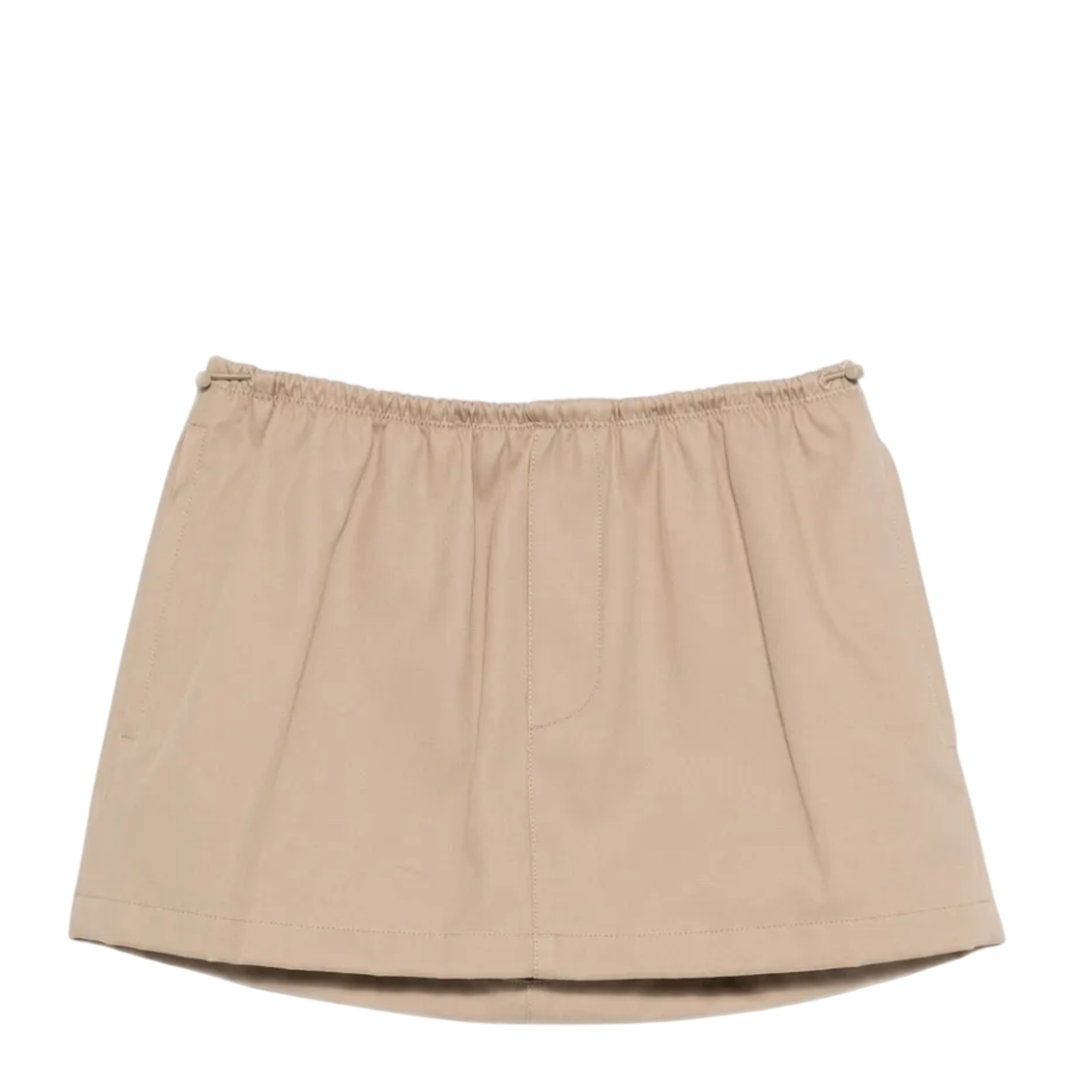 Mid-Rise Mini Elastic Skirt