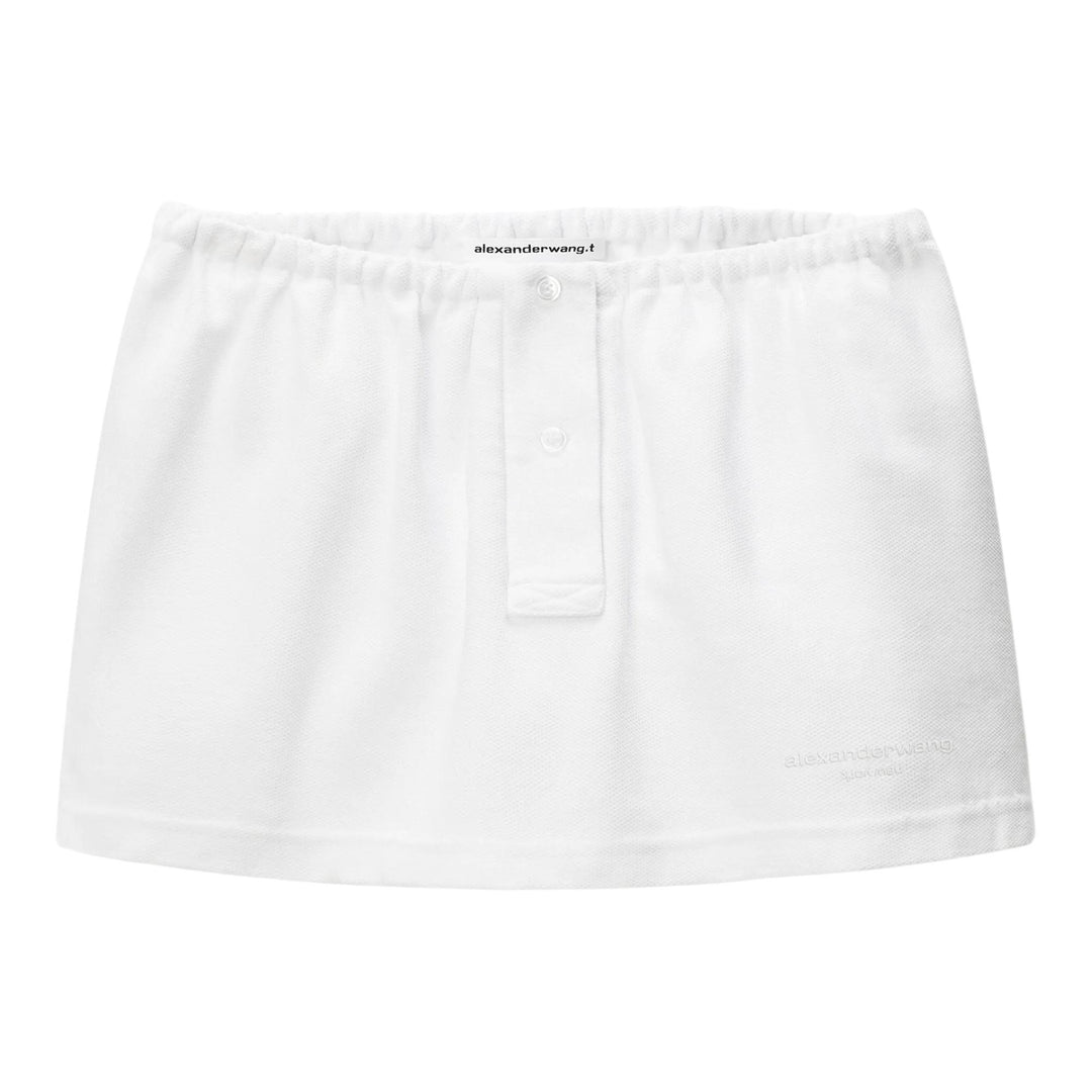 Club21 - Alexander Wang - Mini Deconstructed Polo Skort - SKORTS - White