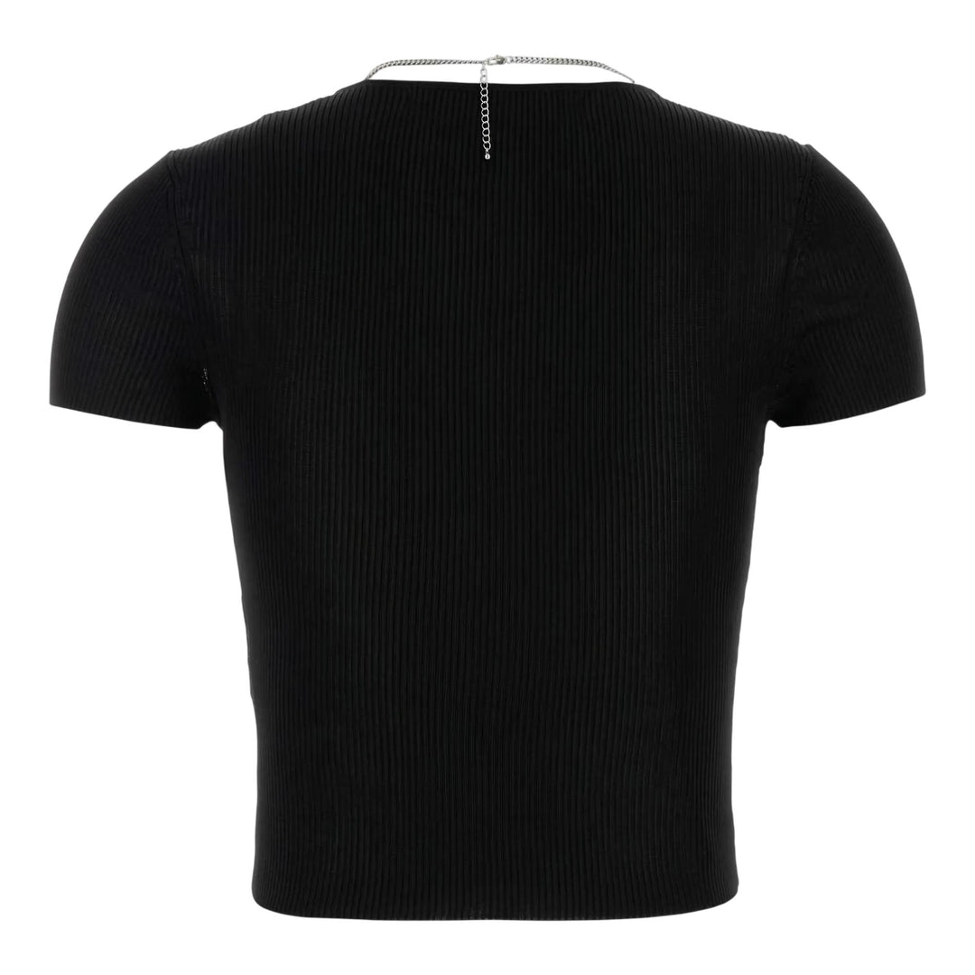 Club21 - Alexander Wang - Nameplate V-Neck Pullover - SWEATERS - Black