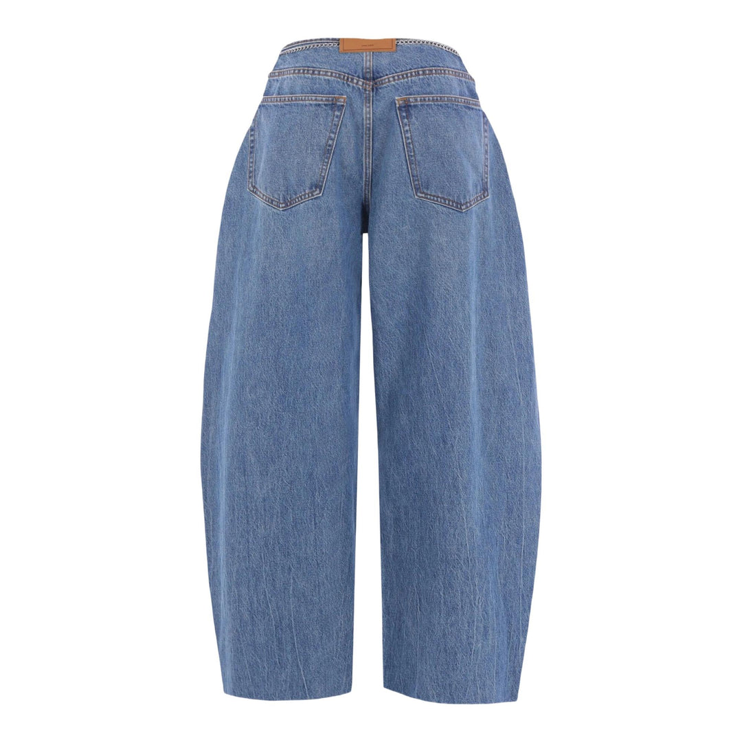 Club21 - Alexander Wang - Prestyled Oversized Pleated Jeans - JEANS - Blue