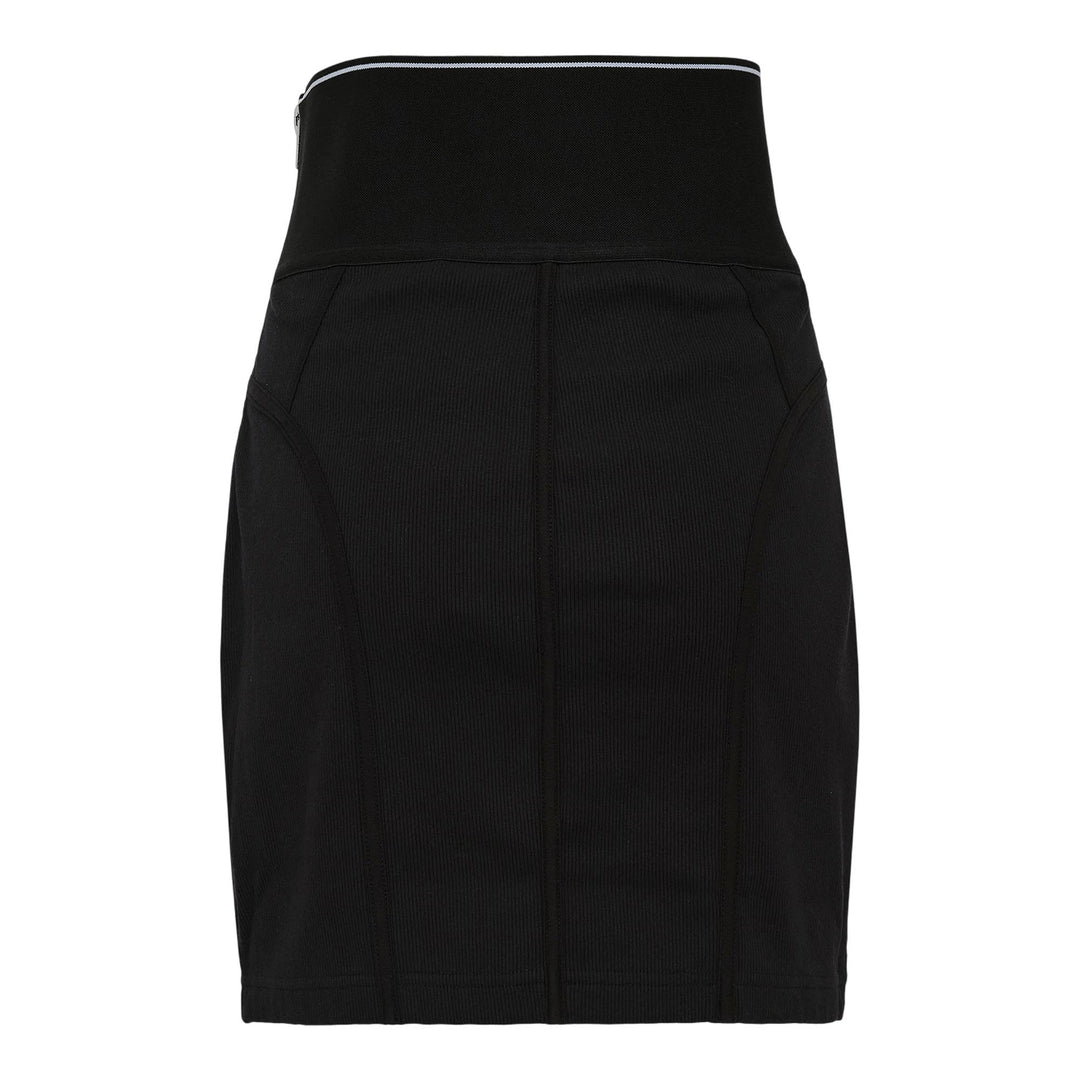 Club21 - Alexander Wang - Ribbed High Waisted Skirt - SKIRTS - Black