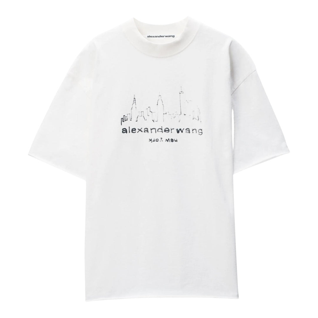 Club21 - Alexander Wang - Short Sleeve T-Shirt With Graphi - TEES - White