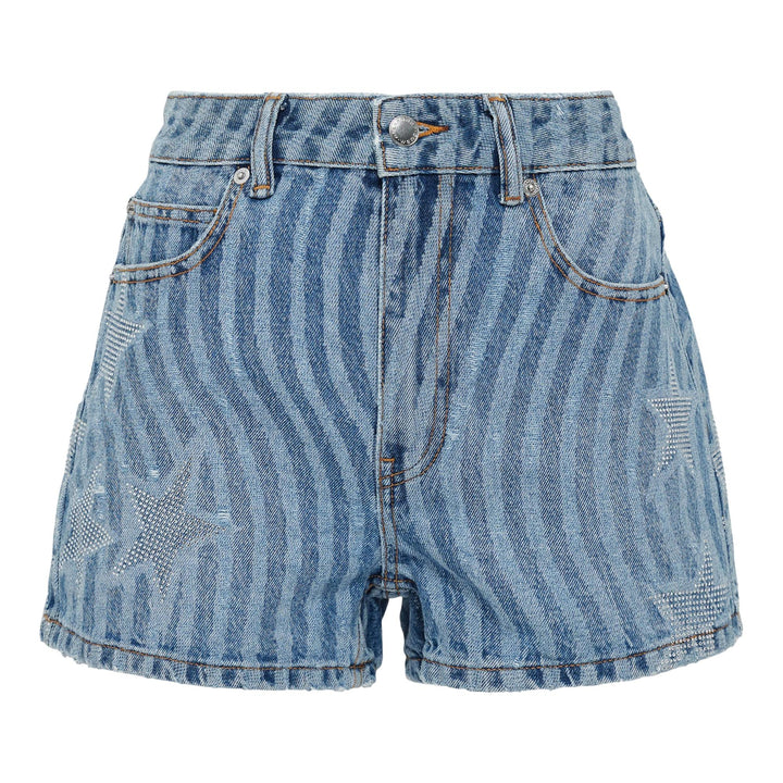 Club21 - Alexander Wang - Stars & Stripes Shorts - SHORTS - Denim