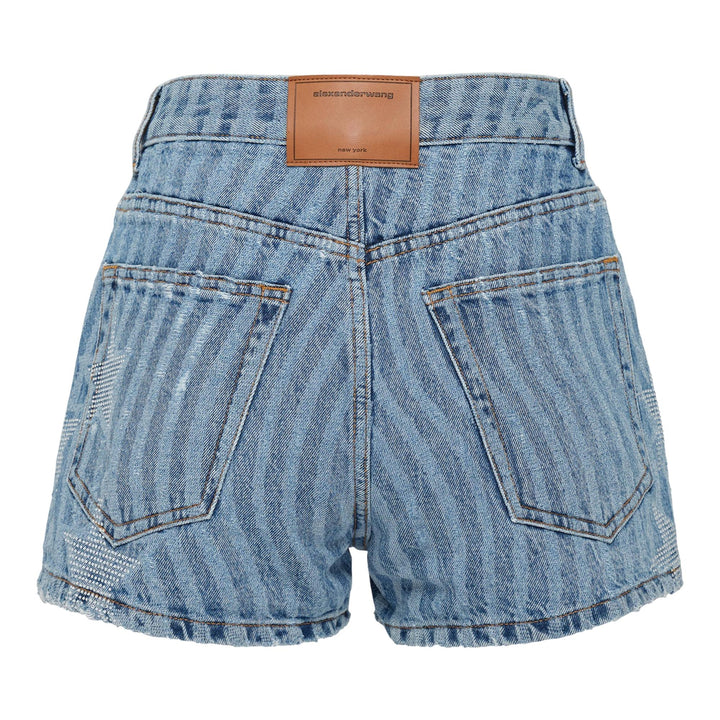 Club21 - Alexander Wang - Stars & Stripes Shorts - SHORTS - Denim