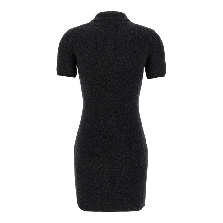 Club21 - Alexander Wang - Wool-Blend Short Sleeve Polo Dress - DRESSES - Grey
