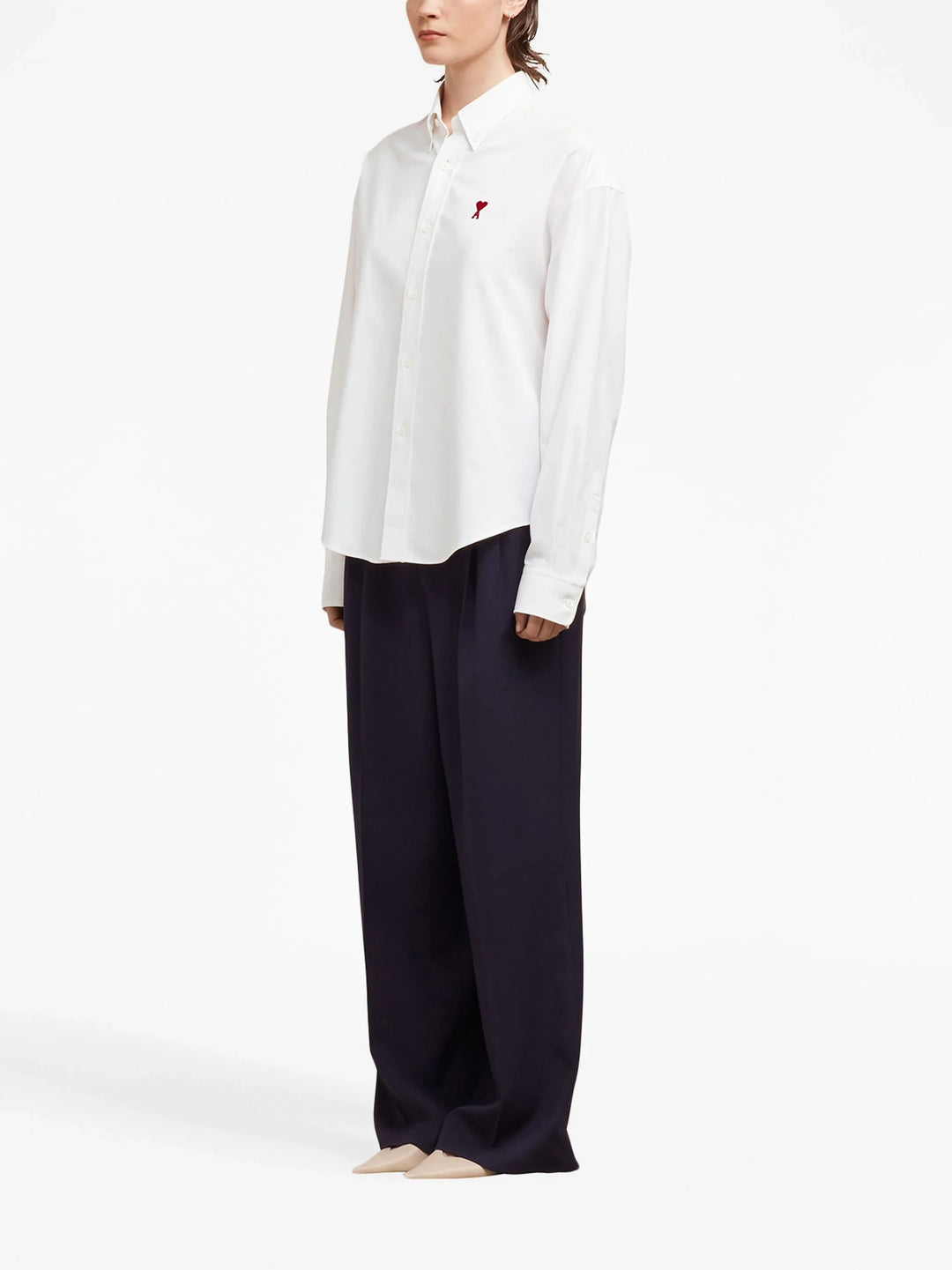 Ami-Paris-Boxy-Fit-Shirt-White-3