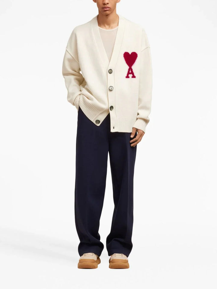 Ami-Paris-Red-Adc-Cardigan-Off-White-2