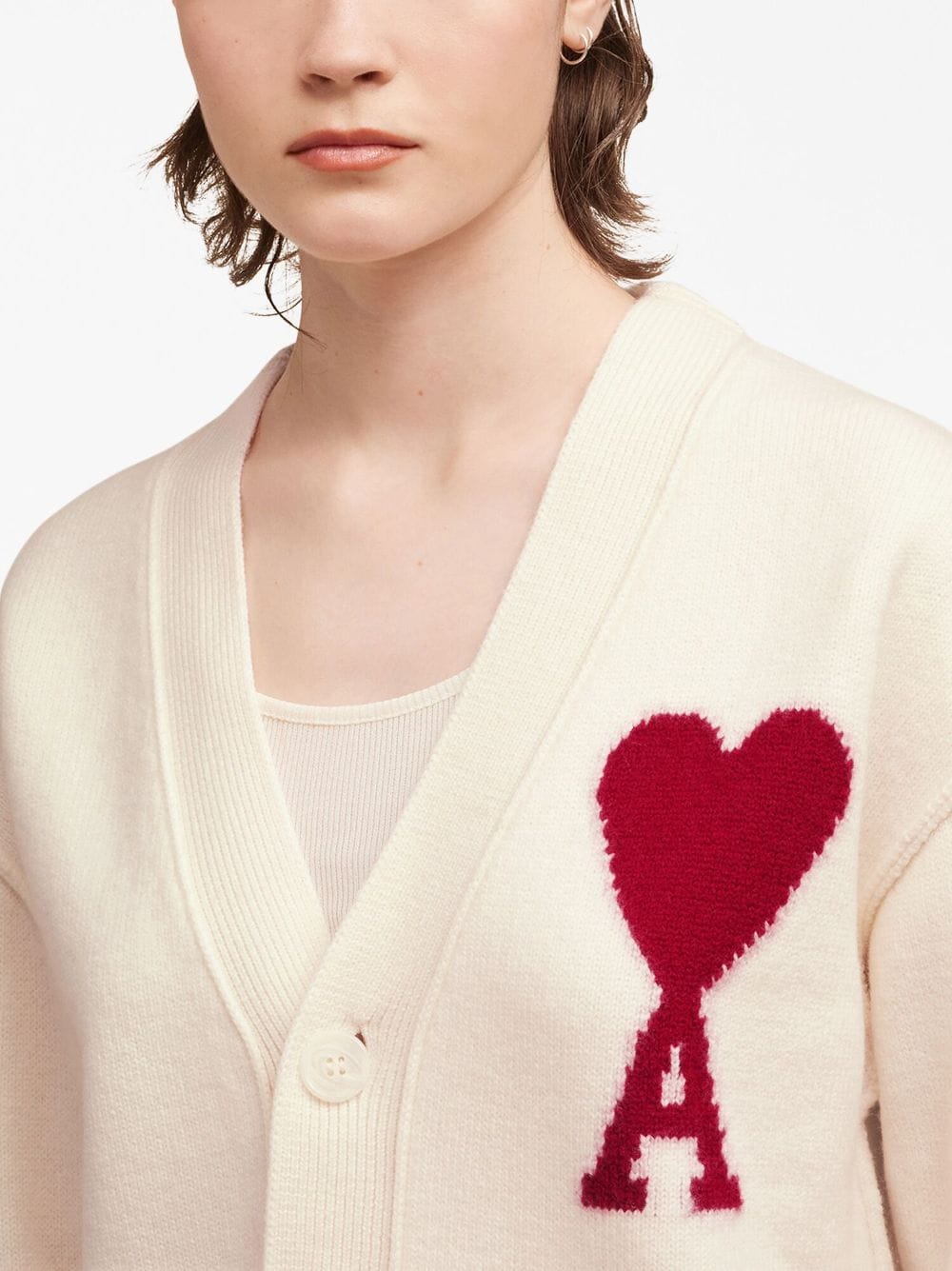 Ami-Paris-Red-Adc-Cardigan-Off-White-7