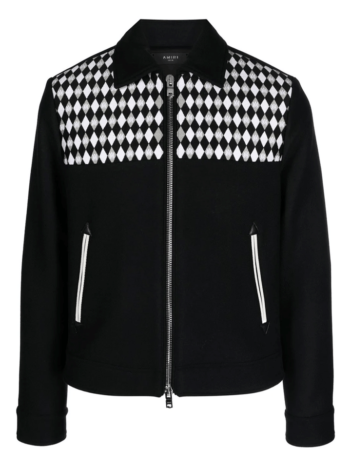 Amiri-Diamond-Embrd-Work-Jacket-Black-1