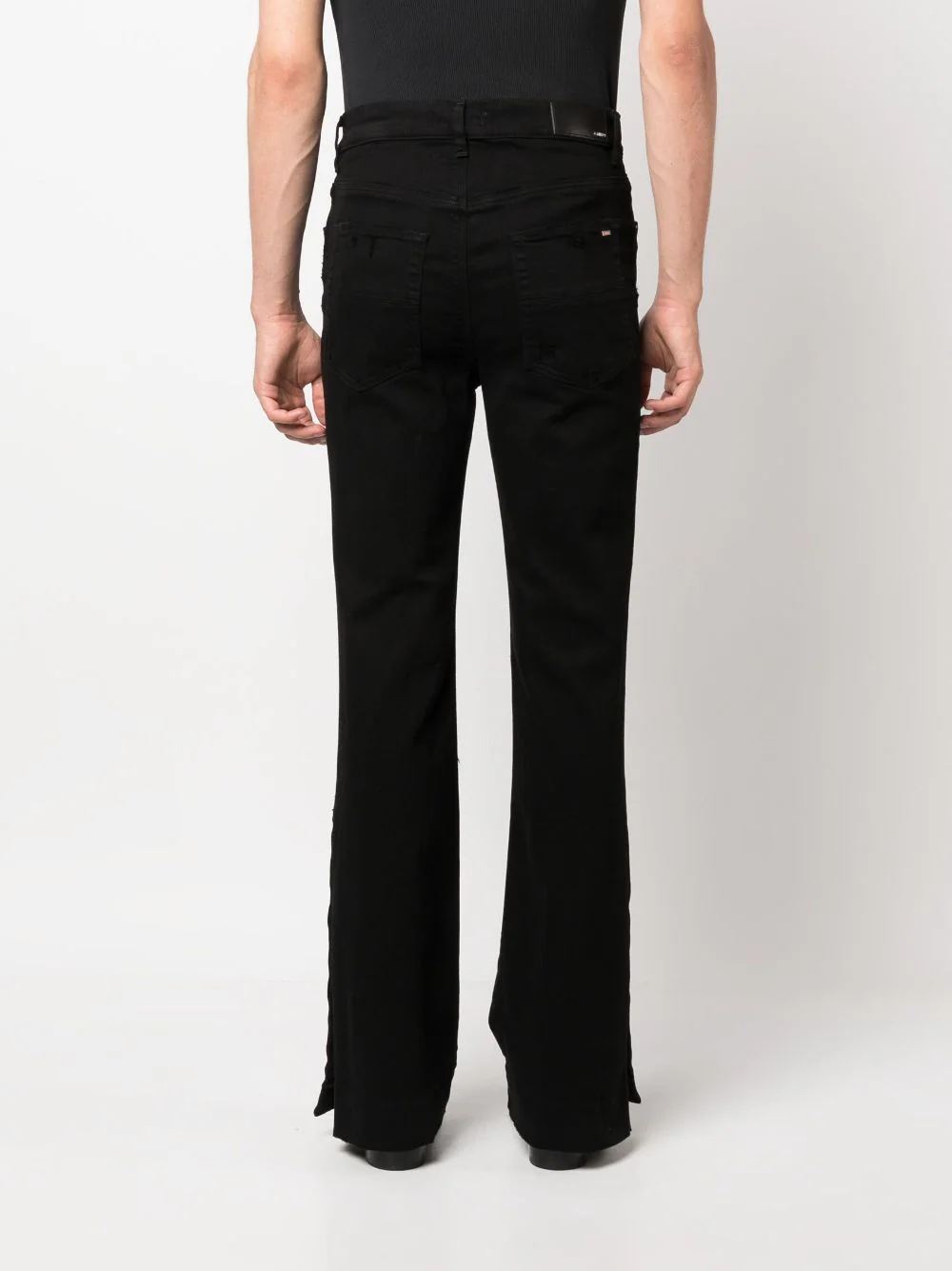 Amiri-Stack-Kick-Flare-Jeans-Black-4