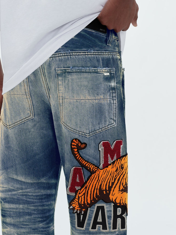 Amiri-Varsity-Tiger-Straight-Jeans-Indigo-6