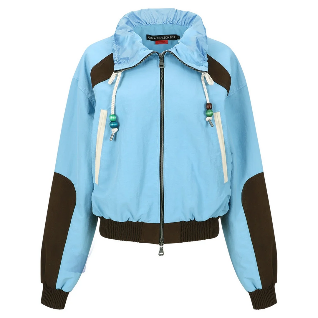 Sadie Color Block Bomber Jacket