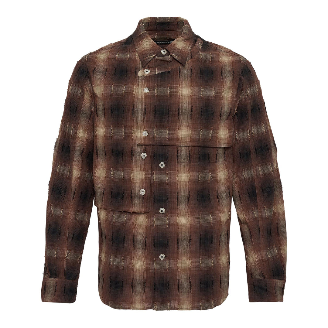 Club21 - Andersson Bell - Check Layered Shirt - SHIRTS - Brown