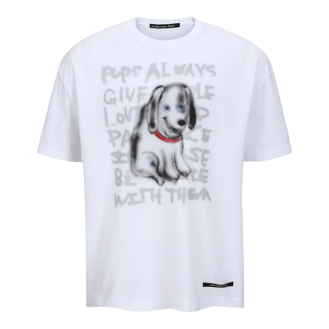 Club21 - Andersson Bell - Essential Unisex Puppy T-Shirt - TEES - White