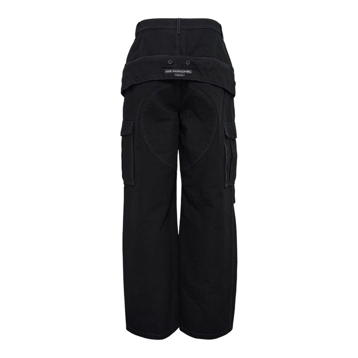 Club21 - Andersson Bell - Unisex Double Waist Work Wide Jeans - JEANS - Black