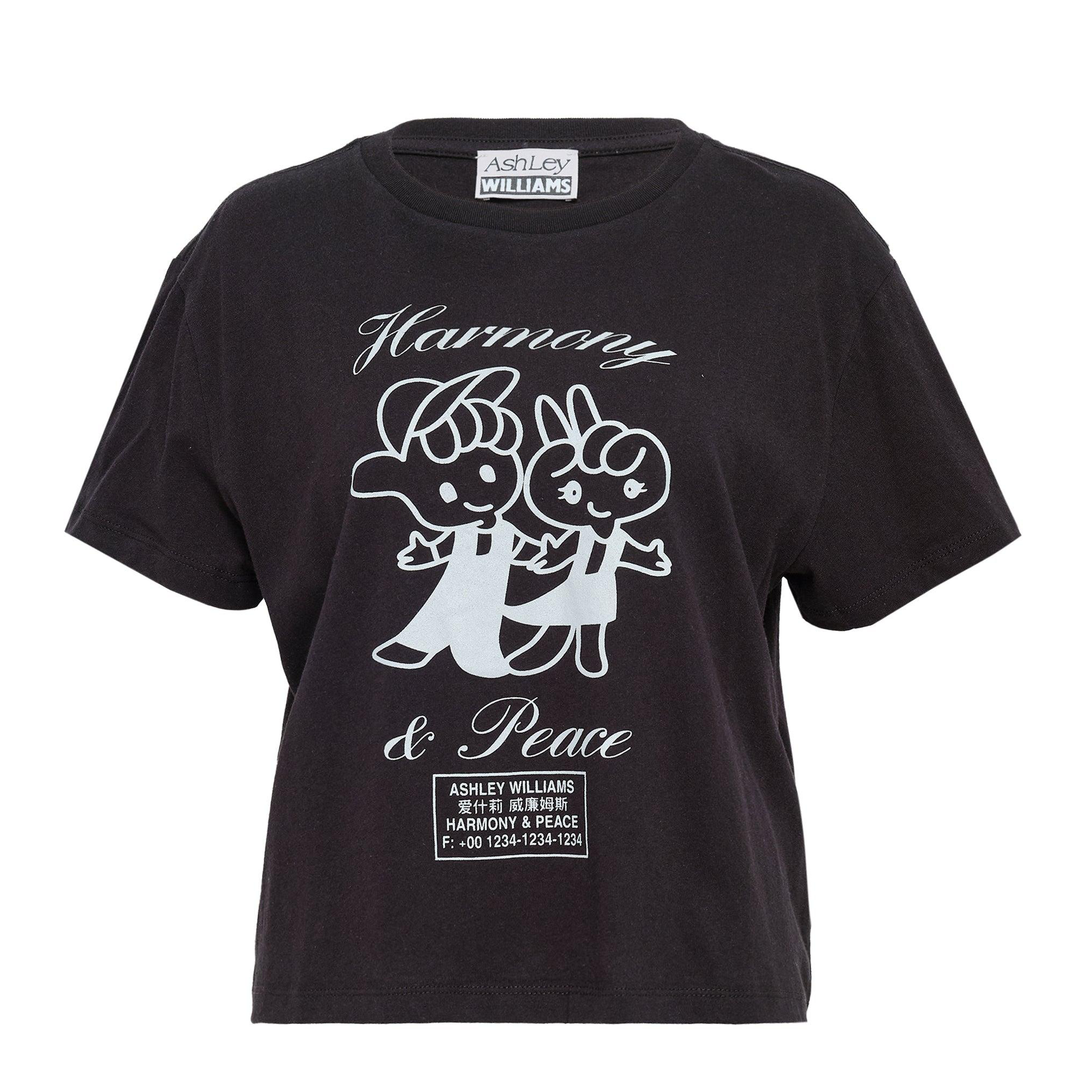 Black Cropped T-Shirt