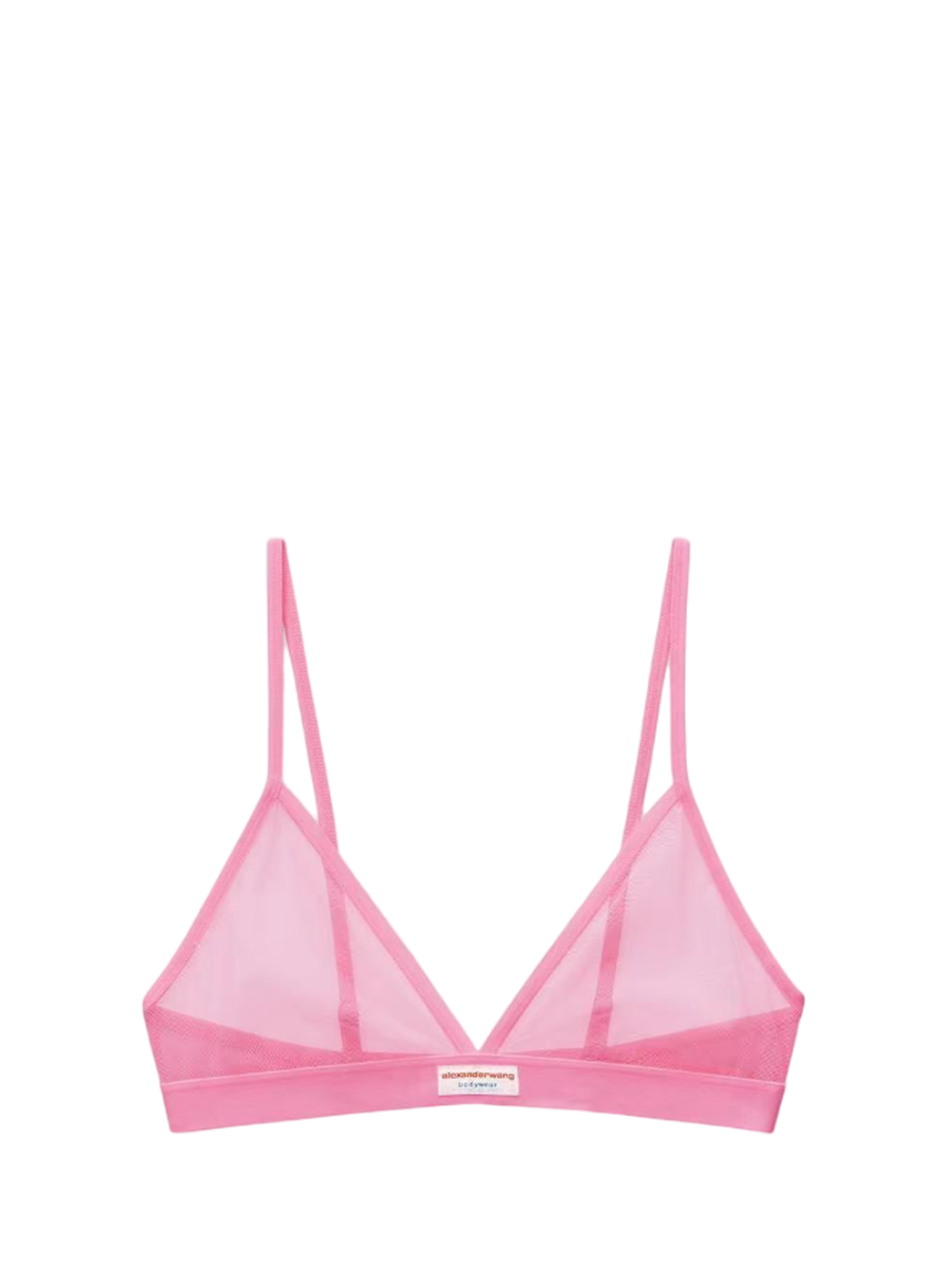 BODYWEARBYALEXANDERWANG_TriangleBraInFineMesh-Pink