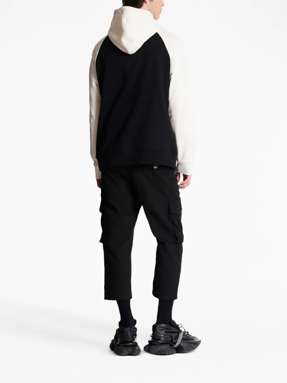 Balmain-Festival-Printed-Hoodie-Black-4