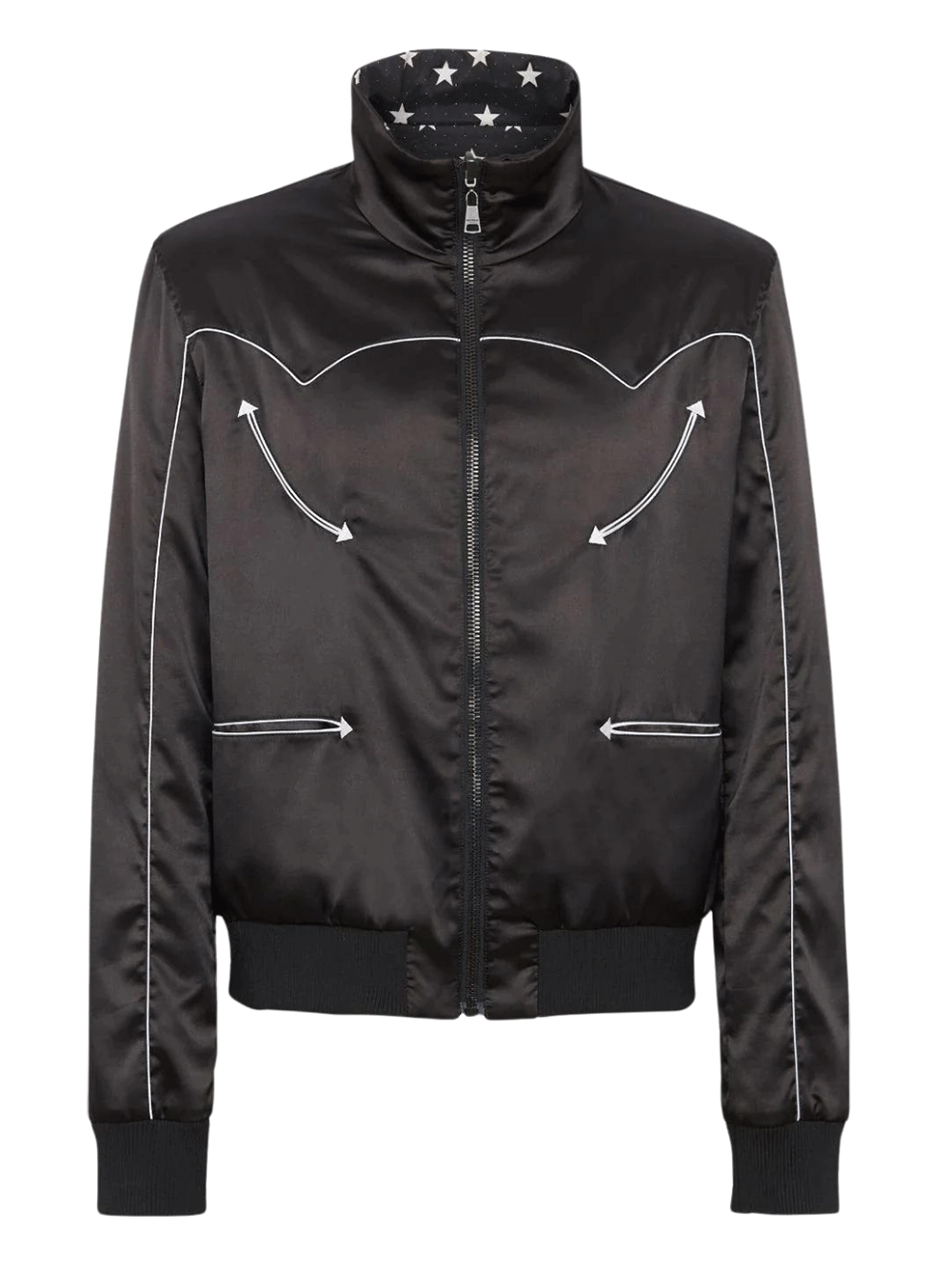 Balmain-Reversible-Western-Cut-&-Star-Blouson-Black-1