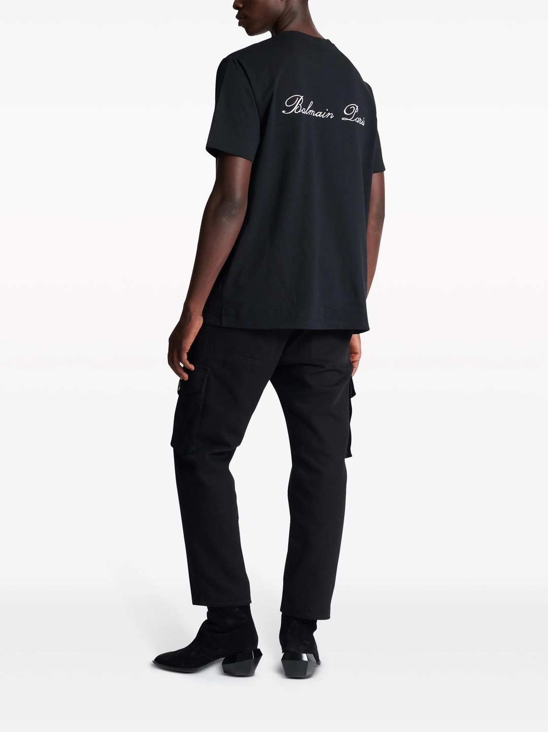 Balmain-Signature-Embroidery-Tee-Black-4