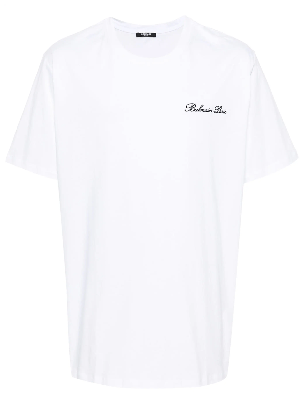 Balmain-Signature-Embroidery-Tee-White-1